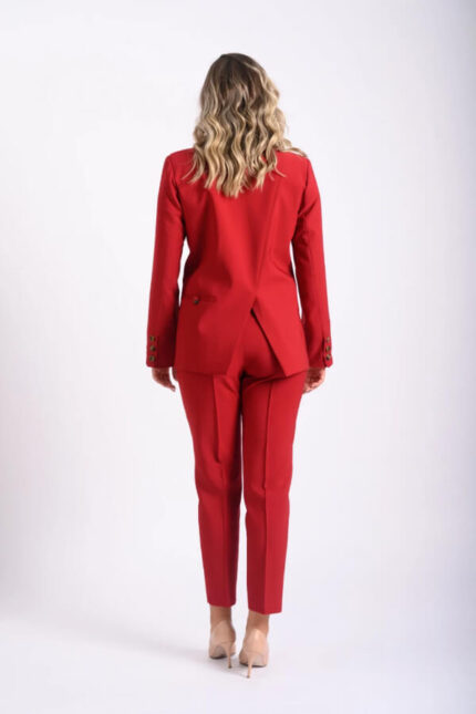 costum office rosu elegant
